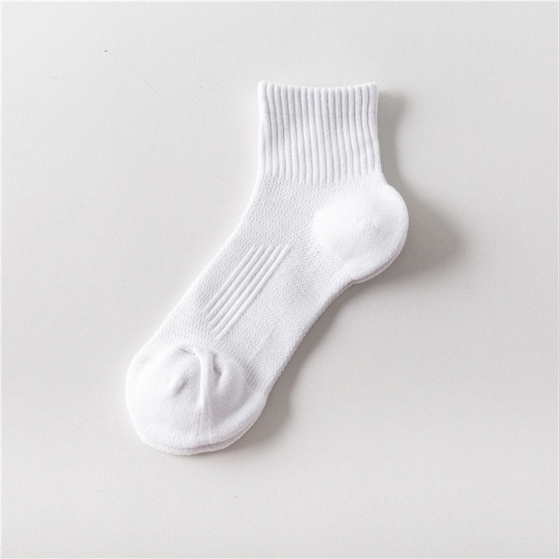 MISSZUING Solid Color Men Socks Half Terry Socks Male Casual Absorb Moisture Permeability Socks